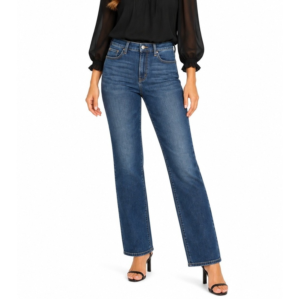 Judy Blue Straight Fit Jeans Women Size 15/32 Dark Wash Stretch